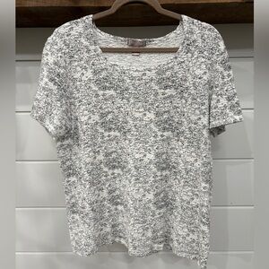 White Stag Floral Short Sleeve Top